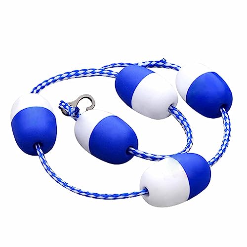 TUOYIBO Pool Lane Divider Floats, 7cm Wide Safety Swimming Line, Indoor Outdoor Water Area Floating Divider Ro with Hooks