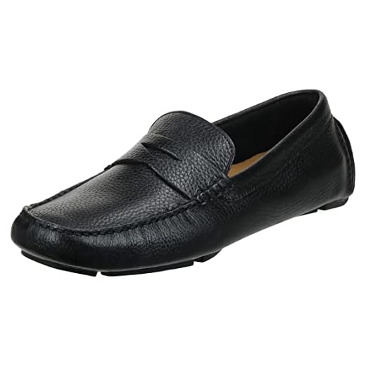 Cole Haan Men's Howland Penny Loafer, Black Tumbled, 9.5 M US