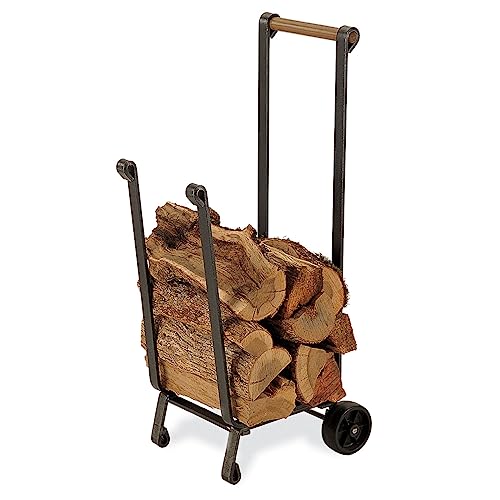 Pilgrim 18525 Forged Wood Cart, 14"W X 40"H X 19"D cover