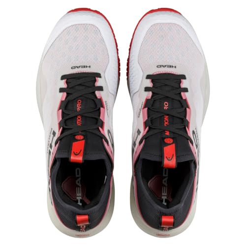 HEAD Men’s Motion Pro Pickleball Men Shoes, White/red, EU 46