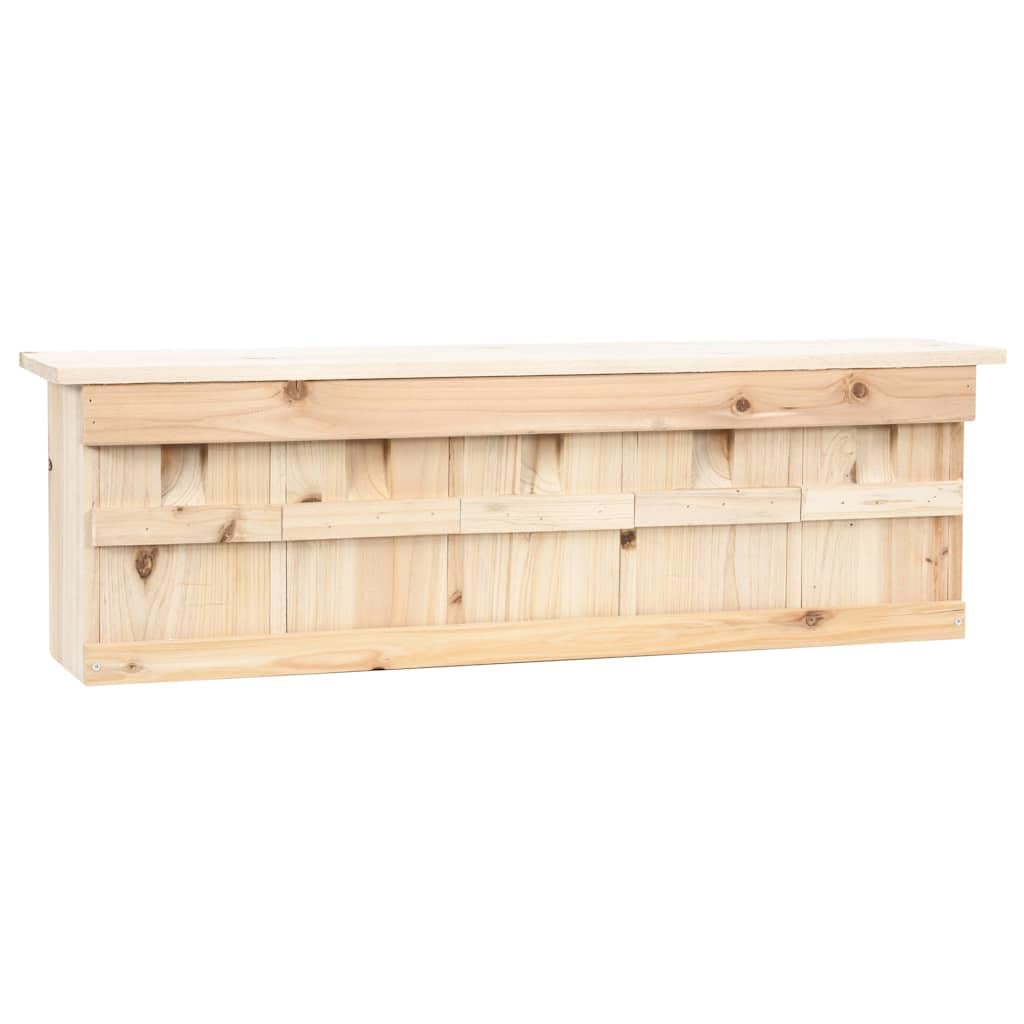 Nistkasten für Spatzen, 5 Kammern, aus massivem Tannenholz, 68 x 15 x 21 cm
