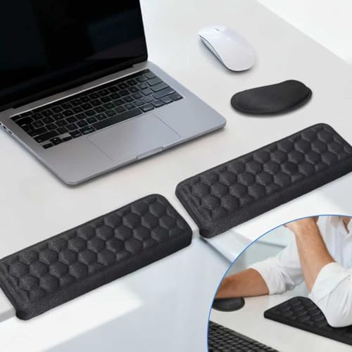 2-Pack Desk Elbow Pads - Ergonomic Memory Foam Wrist Rest