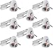 LUMINOSUM 4 Inch Remodel Recessed Can, Air Tight IC Housing, with TP24 Connector and E26 Socket, UL-listed, 8-pack