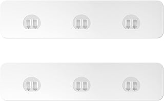 2 Pack Shower Caddy Adhesive for Replacement, No Drilling Strong Transparent Adhesive for Shower Caddy, Soap Holder, Bathr...