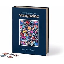 Galison Constellations 101 Stargazing 500 Piece Book Puzzle with Beautiful Zodiac and Constellation Artwork Packaged in Magnetic Keepsake Book Sized Box