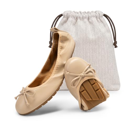 DREAM PAIRS Foldable Bowknot Flats