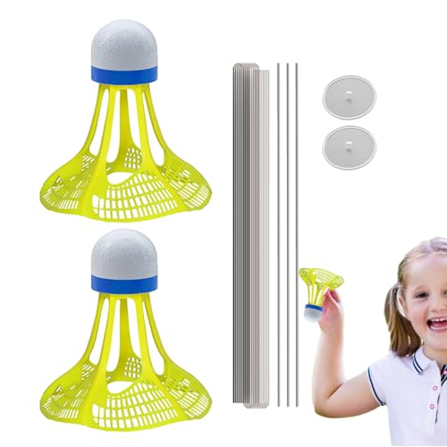 Badminton Trainer Kit - Selbstpraxisrebounder | Elastic Swing Trainer | Einzelspieler -Rebound -Übungswerkzeug, Lumineszenzball -Trainingset, Ausrüstung für Kinderübungen