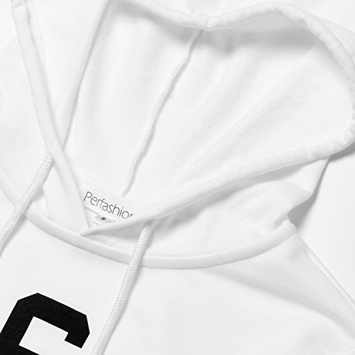 Perfashion Long Sleeve American Flag Cropped Top Hoodie For Women Teen Girls #TOP1