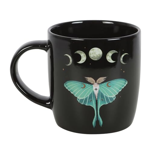 Something Different Wholesale Taza de cerámica Dark Forest Luna Moth para mañanas encantadoras