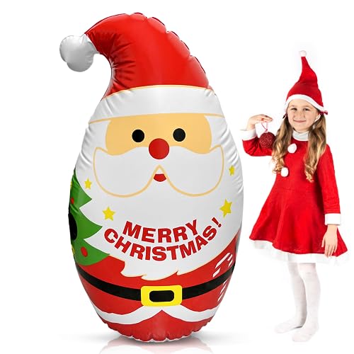 120 cm Aufblasbare Weihnachtsmann Weihnachtsdeko PVC Groß...