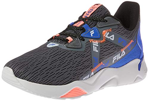 Tênis Fila Extase, Feminino, Grafite/Royal/Salmão, 35