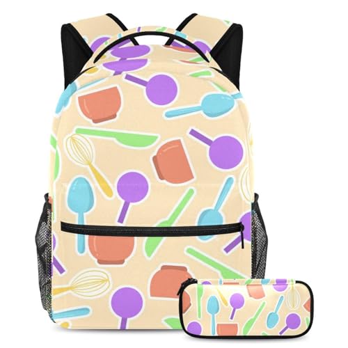 Sac à dos d'école multicolore ensemble de 2 pièces pour adolescents