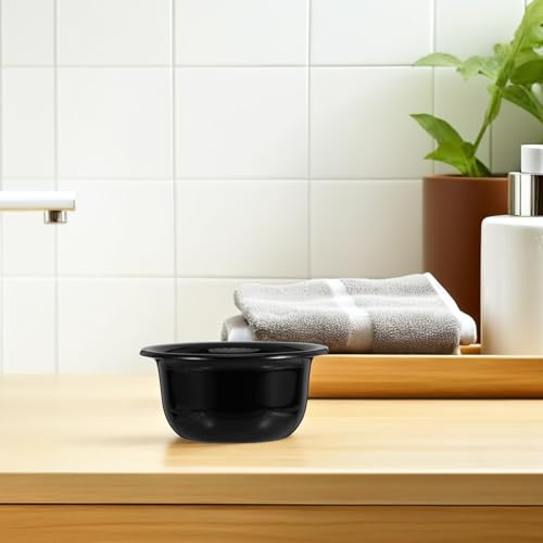 Artibetter Ciotola per Sapone da Barba in Plastica Leggera Riutilizzabile Presa Ergonomica, Accessorio per Rasatura Uomo, Tazza da Barba per Schiuma Densa per Viaggi e Uso Quotidiano