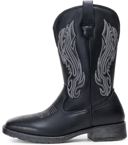 Image of Jousen Cowboy Boots for Men Square Toe Western Side Zipper