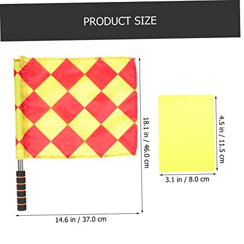 Set de Banderas para Árbitro de Fútbol con Silbatos y Tarjetas miniatura 2