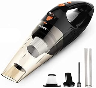 VacLife Handheld Vacuum, Car Vacuum Cleaner Cordless, Mini Portable Rechargeable Wireless Vacuum Cleaner with 2 Filters, Orange (VL189)