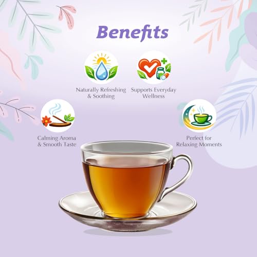 Image of Golden Tips Tea Herbyoga Nirvana Floral Bliss Herbal Infusion Tea 100g | Aromatic Floral Herbal Blend for Relaxation, Refreshment