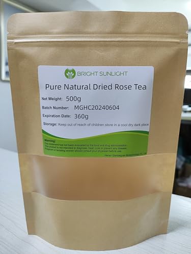 Pure Natural Dried Rose Buds 500g - Premium Food-grade Fragrant Rosebuds Dried Flowers - Perfect Choice For Rose Tea, Baking, Crafting, Soap Making