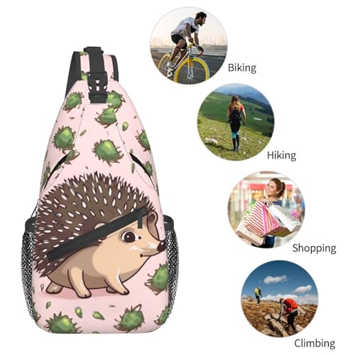 Mochila tipo bandolera pequeña para pecho unisex miniatura 6