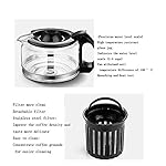 QJRGUY Home Small Grinding Drip Office Coffee Can Grind Beans Automatic Machine American Black - Image 6