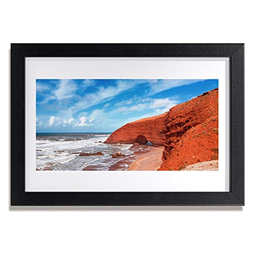 Affiche encadree 30x20 cm Tulup paysage de mer cadre photo deco murale salon chambre