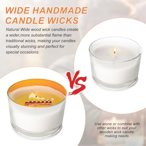 Set de 5 mechas de madera para velas con clip metálico miniatura 3