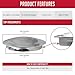 Wheel Accessories Parts 1 Pc Chrome Steel Police Cap No Logo 8.25