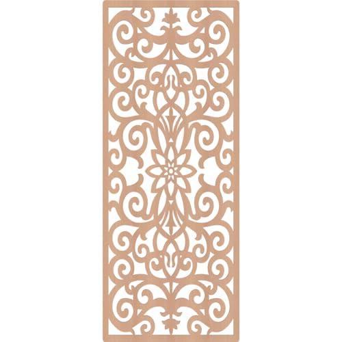 Image of Buel Decorative Pierced Fretwork Wood Wall Panels, 33 3 /8 inchW x 84 3 /8 inchH x 3 /8 inchT, Alder