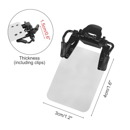 DONGKER Shooting Glasses Patch, 2 Stück Internationaler Standard Schießbrillen Aufnäher, Okkluder-Clip Für Brille, Shooting, Blinders, Zielhilfe