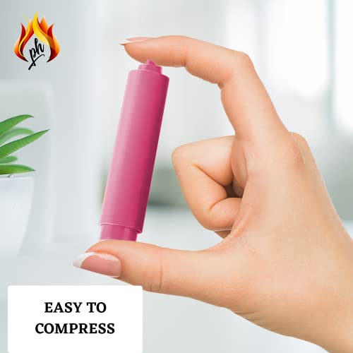 Toilet Paper Roller Holder (7 Inch) Pink - Plastic (Spring Loaded) Replacement Spindle Rod - Roll Extender Fits Extra Large Bathroom Tissue Rolls #TOP5