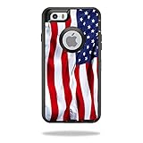 MightySkins Skin Compatible with OtterBox Defender iPhone 6/6S - American Flag | Protective, Durable, and Unique Vinyl Decal wrap Cover | Easy to Apply, Remove, and Change Styles | Made in The USA
