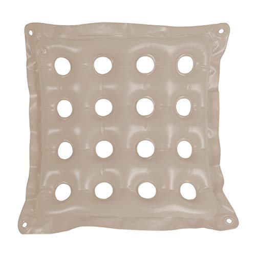 SUNSHINEMALL Inflatable Seat Cushion, Air Chair Cushions 19x19-inch PVC Square Seat Breathable