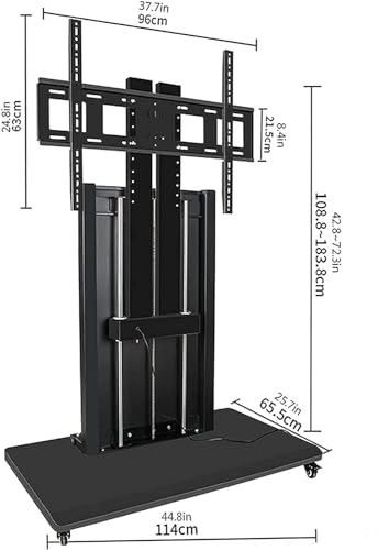 Soporte móvil para TV con control inteligente y columnas dobles miniatura 4