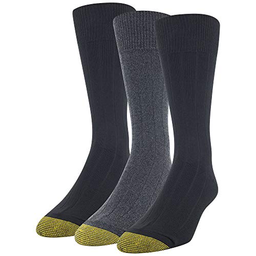 GOLDTOE Men's Nantucket Crew Socks, 3-Pairs