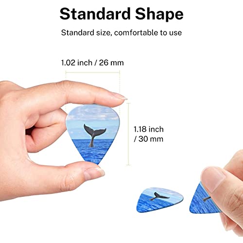 Whale Tail Lot de 6 médiators pour guitare acoustique, guitare électrique, basse, ukulélé – fin, moyen et épais. - Les Beatles, Paul McCartney, John Lennon, RIngo Starr, George Harrison Whale Tail Lot de 6 médiators pour guitare acoustique, guitare électrique, basse, ukulélé – fin, moyen et épais. – Image 8