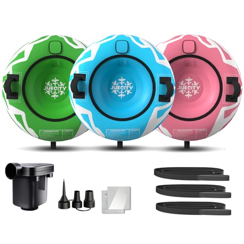 Snow Tube for Sledding Heavy Duty, Inflatable Snow Sled Innertube