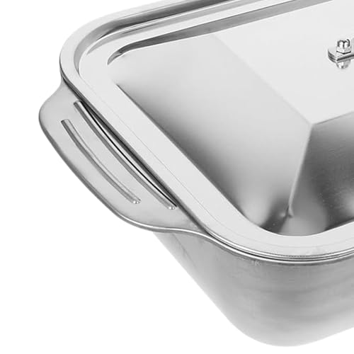 Poêle à frire pour barbecue et poisson avec couvercle en inox - 7