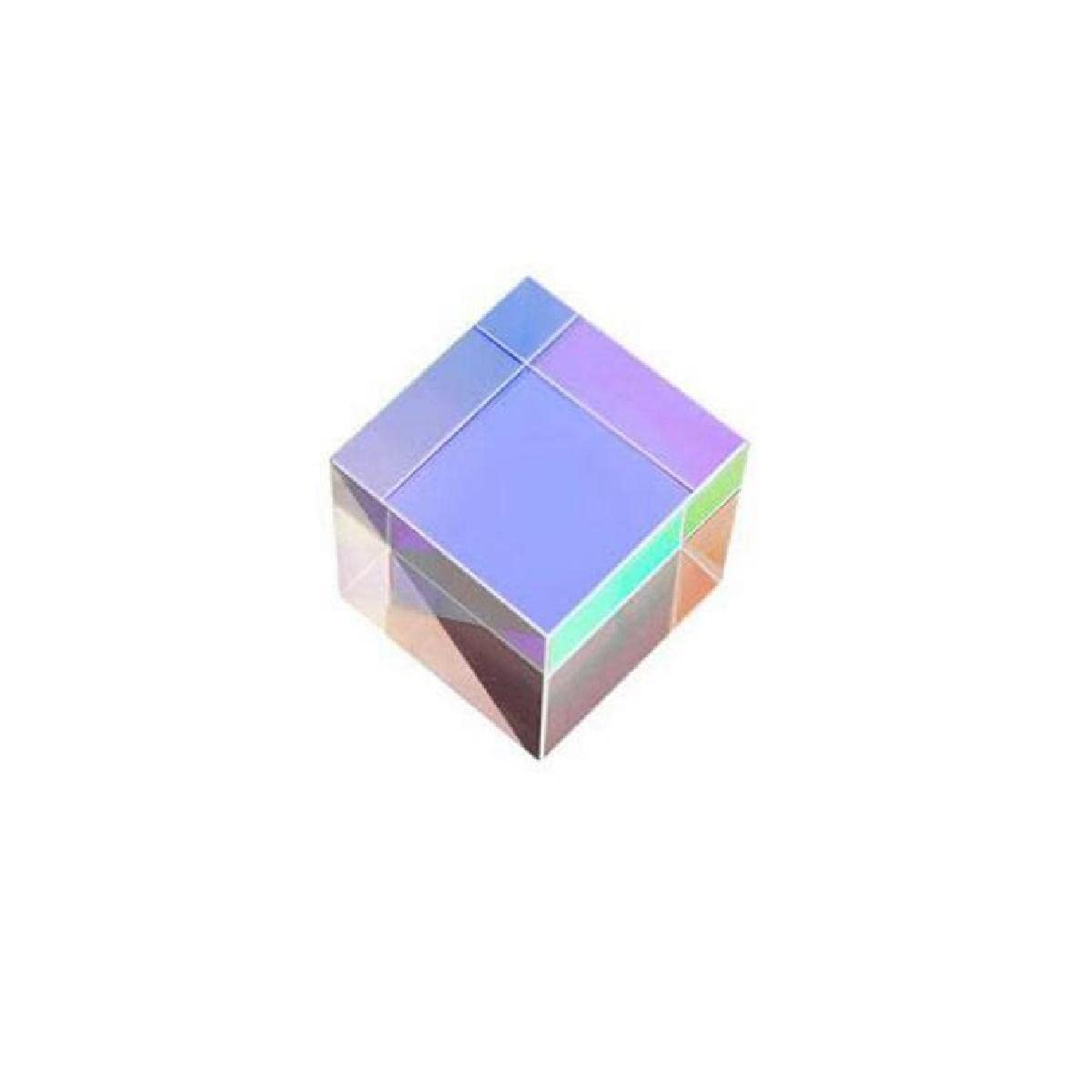 MOOKEENONE X-Cube Prism RGB Combiner Splitter Cross Dichroic Prism Decoration Physics Teaching Tools Photograph Research Educational Gift