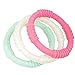 Teething Ring 3 Pack - mooi baby - Baby Teething Rings - GIRL Baby Teether - 100% Silicone Infant Teether - No BPA - Non-Toxic - Soothing Gums - Teether Bracelet - Sensory Rings - Baby Teether Rings