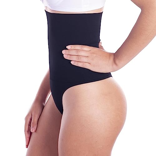 Calcinha Alta Lupo Redutora Fio Dental Slim Sem Costura - Preto - M