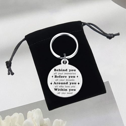 Image of Alotozo Norse Viking Keychain for Men Women - Compass, Tree of Life, Wolf, Odin, Ravens Mythology Gift for Birthday Christmas