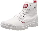 botas palladium rojas Talón y puntera reforzados Palladium Hi Du C U, Zapatillas Altas Hombre, Blanco (Star White L47), 45 EU