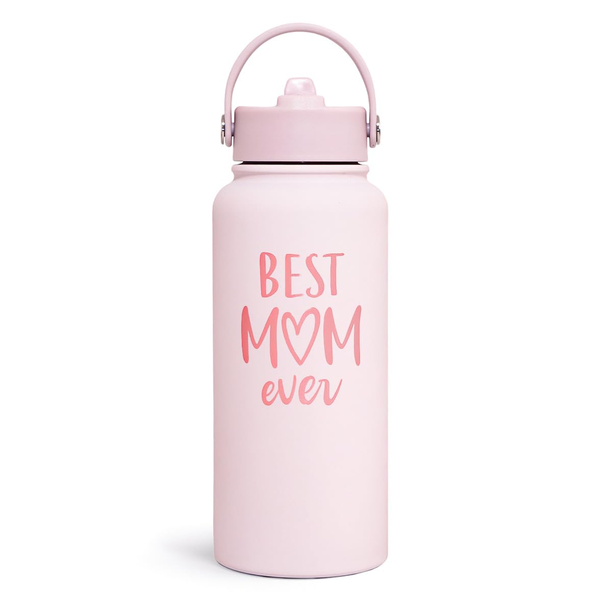 Mom Water Bottle, Best Mom Ever Bottles 32oz Stainless Steel Insulated with Lid, Gifts for Moms from Daughter Son, Gifts for Mother's Day Christmas