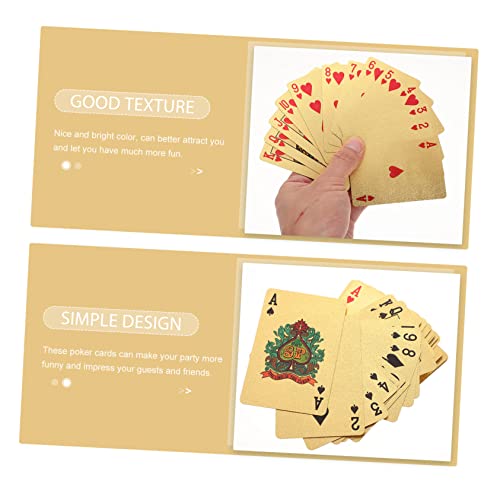 Sosoport Pokerkarte Für Partys Brettspiel-Requisite Aus PVC-Material Kartenspiel Für Unterhaltung Tragbar Für Reise Pokerkarten Für Desktop-Spielen – Bild 5
