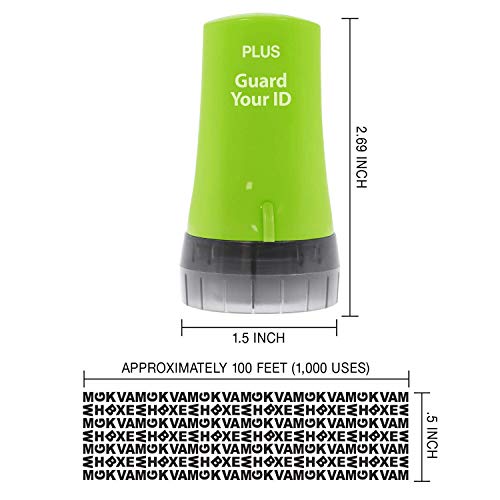 Image of Guard Your ID Advanced Roller Identity Theft Prevention Security Stamp Green (38311)