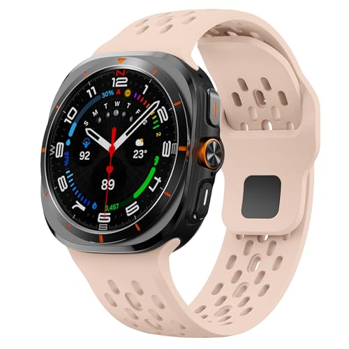 Image of Compatible with Samsung Galaxy Watch Ultra Strap 47mm Silicone Sport Breathable Bands for Galaxy Watch Ultra 2025 2024 Men Women