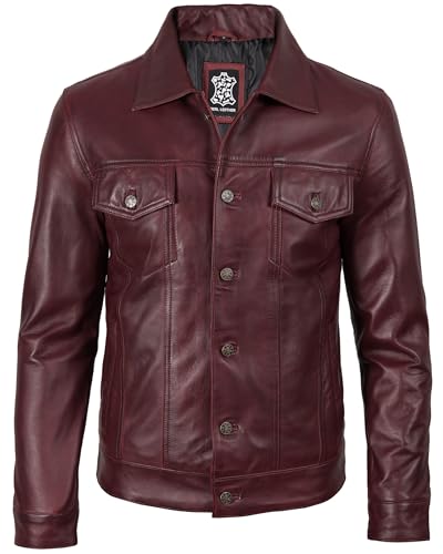 Blingsoul Premium Vintage Leather Jacket Men - Real Lambskin Trucker Mens Leather Jackets3