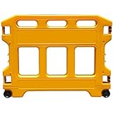  Barrière de sécurité en plastique portable Barrière légère et mobile pour la protection contre les déversements, les travaux de maintenance et les chantiers de construction(1PC)