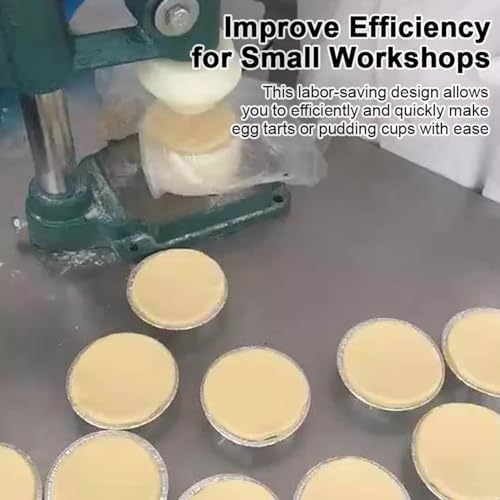 Commercial Egg Tart Pressing Machine with 16 Molds - Manual Custard Tart Shell Maker, Hand Press Egg Tart Skin Tool for Home & Cake Shop Use, Model SN6200
