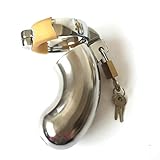 LQZYTY Dispositivo de Cāstidad Masculina Cerradura de Cāstidad Acero Inoxidable Dispositivo Completamente Cerrado T-Shirt (Size : D)